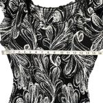 Style & Co  Maxi Dress Womens S Black Paisley Tiered Boho Whimsygoth Dark Fairy Photo 8