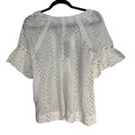 Democracy  White Sequin Embroidered Ruffle Sleeve Tunic Top Plus Size 1X Photo 10