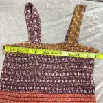 BUCKETLIST S Patchwork jumpsuit w/pockets one piece FLAW smocked bodice wide leg Purple Photo 6