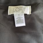 Loft  Navy Blue/Cream/Green Floral  Strapless Cotton Dress sz 2 Photo 6