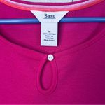 Bass Size Medium Short Sleeve Crewneck Pink Top w/Button Keyhole Closure Photo 2