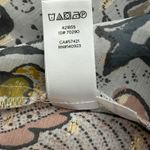 Loft Floral MIni Dress Womens S Multicolor Floral Metallic Flutter Sleeve Whimsy Photo 9