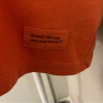 Life is Good Half Full Orange Crewneck Tank M Casual Coconut Girl Dopamine Boho Photo 5