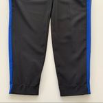 Dynamite Black and Electric Blue Side Striped Casual Pants Large Photo 6