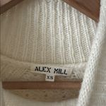 Alex Mill XS Camil Cream Cable Knit Turtleneck Sweater White Photo 5