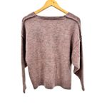 FOR THE REPUBLIC  Women's V‎ Neck Sweater Mauve Size XS Preppy Cabin Oversized Photo 3