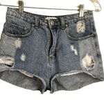 Lilyful Multi Denim High Rise Raw Hem Denim Jeans Photo 0