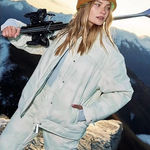 Free People New! ‎ Bunny Slope Printed Puffer ski jacket, size XS Photo 0