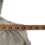 Vintage 90s Cottagecore Nightie Floral Sleeveless Crochet Trim Nightgown White Photo 4