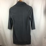 Neon Buddha Gray Cowl Drape Neck Half Sleeve Tunic Top S Photo 2