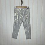 Zyia  Silver Camo Metallic Pocket Light n Tight Hi-Rise Capri 332 Photo 6
