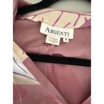 Vintage 80s Argenti 100% Silk Pink Jacquard Midi Long Photo 3