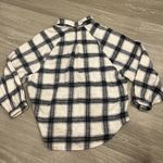 American Eagle Womens M Plaid Amazingly Soft Flannel Balloon Sleeve Button Down Photo 3