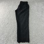J.Crew Black Lace Pants Womens Size 4 Elastic Waist Cropped Casual‎ Workwear Photo 5