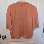 prAna  Iguala Fresa Floral Fauna Button Up Top Womens Large Orange/Pink Photo 1
