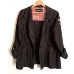 Madden NYC black utility military style lightweight jacket Photo 1
