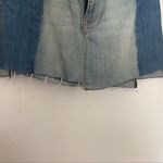 EXPRESS  Y2K Two Tone Denim Jean Mini Skirt Size: 6 Photo 3