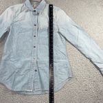 Madewell Denim Button Up Shirt Women XS Long Sleeve Casual Preppy Nautical Photo 3