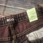 BDG High Rise Shortie Burgundy Denim Shorts Women's Size 30 Photo 3