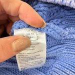 Free People Sweetheart Chunky Knit Sweater Blue Egret XS Photo 5