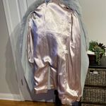 Marvin Richards J. Percy by Vintage dyed fox Fur 100% Lambswool Coat One button 100% Satin Lined oversized 60’s-50s silver fox fur collar Photo 3