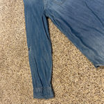 American Eagle  Outfitters Blue Paisley Denim Shirt Photo 1