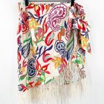 SheIn CURVE SXY Skirt Size 0XL Faux Wrap Fringe Beach Tropical Vacation Travel Photo 2