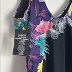 Floral Embroidered Black Women's Top Size 16 Photo 4