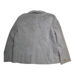 Vtg 1970s Dayton's Oval Room Gray Faux Suede Gold Button Up Blazer Jacket L Size L Photo 1