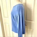 Loft  blue drop shoulder long sleeved top Photo 2