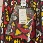 NEW Kara Chic NF Ankara Print Dramatic Wide Leg Halter Tank Collared Jumpsuit Red Size undefined Photo 6