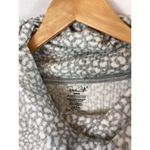 Rene Rofe Sleepwear Leopard Print Cowl Neck Sweatshirt Size Medium Gray Photo 1