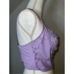 Savage X Fenty Floral Glow Lace Bustier Bra Top Large Purple Photo 2