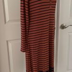 Loft Striped Henley Midi Dress Photo 7
