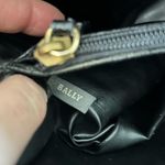 BALLY black leather mini shoulder bag, made in Italy Photo 14