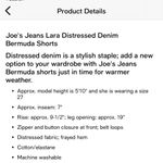 Lucky Brand  Jean Shorts NWT High Rise Raw Hem Bermuda Cutoff Denim Light Wash 25 Photo 3