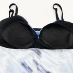 Coco Beach Womens Tankini Swim Top Size XLarge Blue Twist Front Built In Bra Photo 5