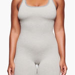 SKIMS  Grey Outdoor Basics Mid-Thigh Bodysuit Photo 0