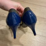 J.Crew  Penelope Mary Jane Patent Leather Heel Gray Blue Yellow Size 9 Photo 3