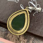 Handmade Owl Pendant Necklace – Vintage Style Teardrop, 18” Stainless Steel  Photo 2