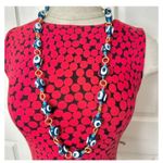Evil Eye nazar beaded vintage long necklace Blue Photo 1