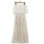 Baltic Born Caroline Lace Maxi Dress Off Shoulder Bohemian Off White Large Photo 5