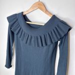 Lilly Pulitzer ‎ Moda Off The Shoulder Black Sweater Dress Long Sleeve Medium Photo 3