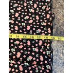 Free People  Black and Ditzy Pink Floral Print Size‎ 0 Mini Side Zip Ruffle Hem Photo 8
