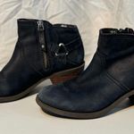 Teva  Black Leather Ankle Booties Women’s Size 7.5 Moto Western Boho Chic Boots Photo 2