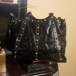 Fashion Fringe Tote Bag With Round Studs Gold Photo 5