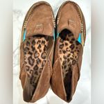 Ariat Brown and Teal Slip-On Shoes Photo 3
