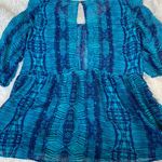 Freebird be free blouse size medium Blue Photo 2