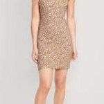 Old Navy  Ribbed Knit Mini Dress with SHELF BRA Size 2X NWT Printed Photo 0