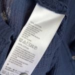 Tommy Bahama  Navy Gauzy Cotton Shirt Top Blouse Medium Photo 2